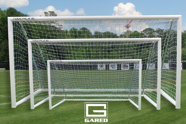 Touchline® Striker Round-Frame Aluminum Soccer Goal, 7' x 21'